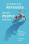 "We asked for refugees, we got people instead. Refugee Placemaking in Canada. Bronwyn Bragg." Rotes Dreirad mit Schatten., Buch