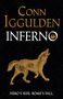 Conn Iggulden. Inferno. Nero's Rise. Rome's Fall. Illustration eines heulenden Wolfes auf dunklem Hintergrund.