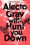 Text: "LAURE EVE, ALECTO GRAY WILL HUNT YOU DOWN, SHE'S COMING FOR YOU..., MAY 2026." Illustration mit einem Pinguin-Logo.
