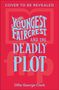 „Cover to be revealed. Youngest Faircrest and the Deadly Plot.“ Autor: Ollie George Clark. Roter Hintergrund., Buch