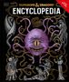 "Dungeons & Dragons Encyclopedia" steht groß im Vordergrund. Ein lila Monster mit einem Auge und Tentakeln ist zentral.