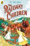 E. Nesbit, The Railway Children. Puffin Classics. Coming April 2026. Roter Hintergrund mit stilisiertem Vogel-Logo., Buch