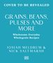 Text: "Cover to be revealed. Grains, Beans, Pulses and More: Wholesome Everyday Wholegrain Recipes." Autoren: Josiah Meldrum & Nick Saltmarsh. Verlag: DK.