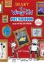 Texte: "Diary of a Wimpy Kid Poster Book", "includes 40 pull-out posters", "Jeff Kinney". Illustration mit Bilderrahmen und Comicfiguren., Buch