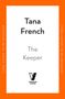 Text: Tana French, The Keeper, Final cover to be revealed. Logo: Penguin Viking. Hintergrund: Orange-weißer Rand., Buch