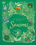 „AN ANTHOLOGY OF THE Seasons“, umgeben von Blättern, Tieren und Pflanzen, auf grünem Hintergrund mit goldenem Muster.