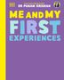 Text: "ME AND MY FIRST EXPERIENCES" von Dr. Punam Krishan. 
Lila Hintergrund, bunte Buchstaben, Foto oben rechts., Buch