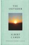 "The Outsider", "Albert Camus", "Twentieth-Century Classics". Unscharfer Sonnenuntergang auf hellgrünem Hintergrund., Buch