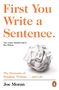 Joe Moran: First You Write a Sentence., Buch