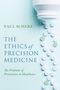 Text: Paul Scherz, "The Ethics of Precision Medicine", "The Problems of Prevention in Healthcare". Weiße Tabletten in X-Form.