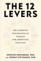 "THE 12 LEVERS" ist in großen Buchstaben oben. Darunter steht: "How to change your life with things you actually control." Diverse Symbole umrahmen den Text., Buch