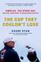 Buchtitel: „The Cup They Couldn't Lose“. Autor: Shane Ryan. Ein Mann in einer USA-Jacke schaut seitlich. Golfer im Hintergrund., Buch