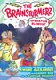 Der Titel ist "The Brainstormerz: Operation Blowout". Drei Kinder, eins mit lockigem Haar, schauen gespannt.