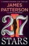 „27 Stars“ von James Patterson und Emily Raymond. Silhouette einer Person vor einem leuchtend orangefarbenen Hintergrund.