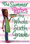 „The Summer Before the Whole Sixth Grade“ von Sherri Winston, Illustration: Mädchen mit Tablett voll Cupcakes, grünem Schurz.