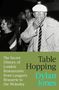 "The Secret History of London Restaurants: from Langan’s Brasserie to the Wolseley. Table Hopping Dylan Jones." Schwarz-Weiß-Foto von Menschen.