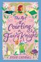 "The Art of Courting a Fairy Knight" von Sylvie Cathrall. Bunte Illustration mit Blumen, Feenritter und Schriftrolle.