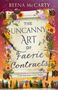 Buchtitel: "The Uncanny Art of Faerie Contracts", Reena McCarty. Illustration mit Blumen, Zapfen und winterlichen Elementen.