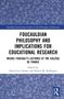 „Foucauldian Philosophy and Implications for Educational Research“, blauer Hintergrund mit floralem Muster, Routledge-Logo., Buch