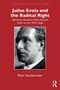 Titel: "Julius Evola and the Radical Right". Autor: Peter Staudenmaier. Schwarz-Weiß-Foto eines Mannes. Roter Hintergrund., Buch