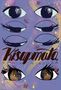 Text: „Kisapmata, Bianca Miranda.“ Illustration: Mehrere stilisierte Augen, teils geschlossen, auf lila Hintergrund.