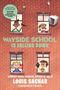 "WAYSIDE SCHOOL IS FALLING DOWN" von Louis Sachar, illustriert von Tim Heitz. Kinder schauen aus Schulfenstern.