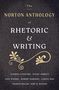 Text: "The Norton Anthology of Rhetoric & Writing." Darunter dekoratives florales Muster und Namen mehrerer Autoren., Buch