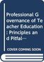 Text: "Professional Governance of Teacher Education: Principles and Pitfalls. COVER COMING SOON." Abstraktes Buchcover-Design.