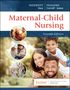 "Maternal-Child Nursing, Seventh Edition." Oben stehen "Maternity" und "Pediatric" mit Namen. Fotos: Eltern mit Kindern.
