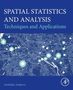 Text: "SPATIAL STATISTICS AND ANALYSIS: Techniques and Applications" von Anzhelika Antipova. Karte mit leuchtenden Punkten., Buch