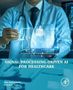 "Signal Processing-Driven AI for Healthcare" steht über einem Mann im Anzug mit holografischen medizinischen Grafiken., Buch
