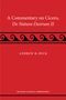 Andrew R. Dyck: A Commentary on Cicero, de natura deorum II, Buch