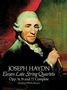 Joseph Haydn: 11 Late String Quartets Opp 74, Noten, Noten