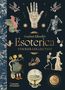 "Stephen Ellcock's Esoterica Sticker Collection. Thames & Hudson. Mit Illustrationen: Hand mit Symbolen, Skelett und Fabelwesen.", Buch