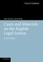 Michael Zander: Cases and Materials on the English Legal System, Buch