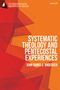 "Systematic Theology and Pentecostal Experiences" von John Daniel L. Andersen. Rotes und orangefarbenes geometrisches Design., Buch