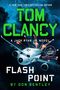 "Flash Point: A Jack Ryan Jr. Novel" von Tom Clancy, große grüne Schrift, explodierendes Flugzeug im Hintergrund.