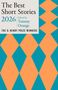 "The Best Short Stories 2026, Edited by Tommy Orange, THE O. HENRY PRIZE WINNERS." Geometrisches Muster in Orange und Blau., Buch