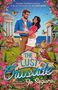 "The queen of adventure rom-coms." Ali Hazelwood. "The Lust Crusade" Jo Segura. Paar umarmt sich vor Ruinen., Buch
