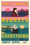 Text: "Amelia Waxler Regrets Everything. One kiss can change everything... can't it? Emily Zipps. A Love Story." Zwei Personen mit Handys, Sonnenuntergang., Buch