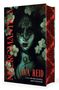 „NECROMANTICA“, „AVA REID“. Dunkles, mystisches Porträt einer Frau mit Spitze und Blumen., Buch