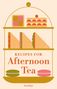 Text: "RECIPES FOR AFTERNOON TEA", "COVER TO BE REVEALED", "hamlyn". Gelber Hintergrund mit schwarzem Text., Buch