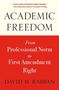 David M. Rabban: Academic Freedom, Buch
