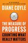 Text: "Diane Coyle, The Measure of Progress, Counting What Really Matters." Oben eine Wetterstation auf orangefarbenem Hintergrund.