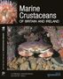 "Marine Crustaceans of Britain and Ireland." Eine Krabbe zwischen Steinen im Unterwasser-Motiv, Logo von Wild Nature Press., Buch