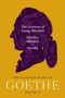 "The Sorrows of Young Werther, Elective Affinities, Novella. Silhouette auf gelbem Hintergrund, GOETHE in Weiß.", Buch