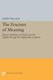 David Pollack: The Fracture of Meaning, Buch