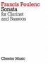 Francis Poulenc (1899-1963): Sonata for Clarinet and Bassoon, Noten