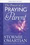 Text: "The Power of a Praying Parent", "Stormie Omartian", "LARGE PRINT EDITION". Ein Schmetterlingsdesign in Lila.