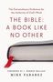 "The Bible: A Book Like No Other" von Mike Fabarez, mit Vorwort von J. Warner Wallace, zeigt eine Bibel mit rotem Leseband., Buch